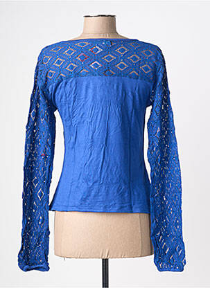 T-shirt manches longues manches longues bleu BAMBOO'S femme
