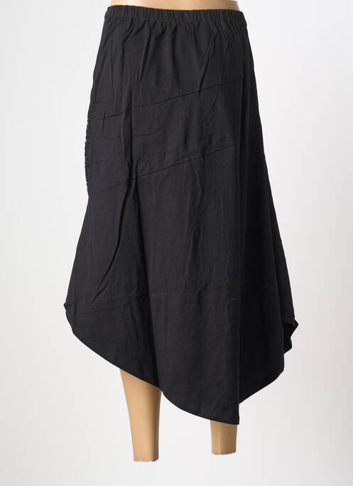 Jupe longue coupe droite noir BAMBOO'S femme