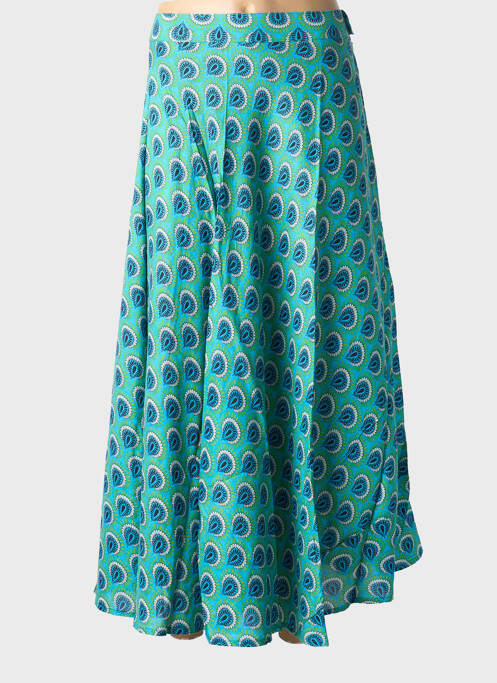 Jupe longue imprimé fantaisie bleu BAMBOO'S femme