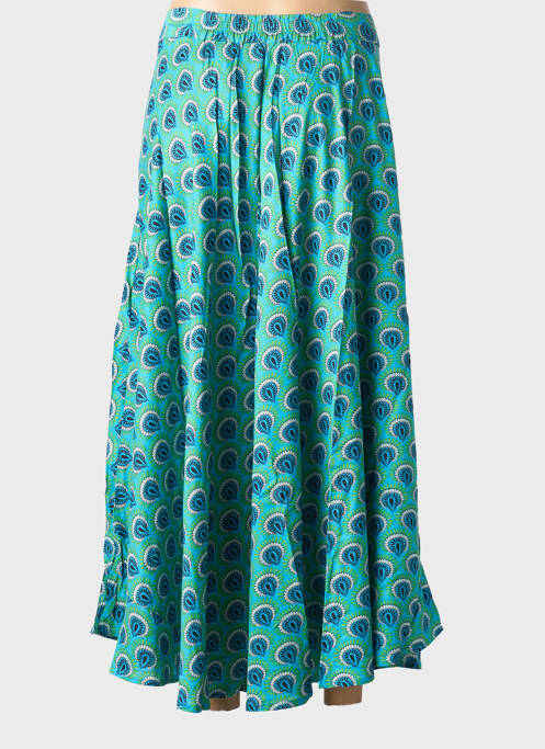 Jupe longue imprimé fantaisie bleu BAMBOO'S femme