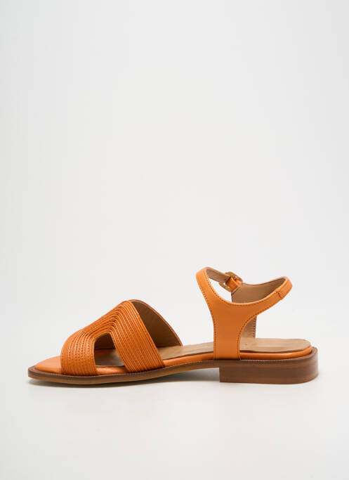 Sandales/nu pieds chiquet talon plat jusqu'à 3cm orange JHAY femme