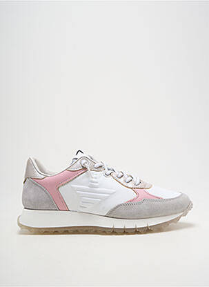 Baskets fermeture elastique talon plat jusqu'à 3cm blanc CETTI femme