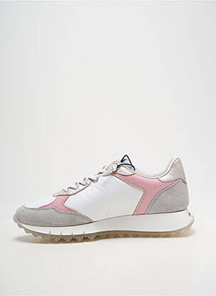 Baskets fermeture elastique talon plat jusqu'à 3cm blanc CETTI femme
