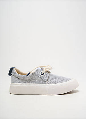 Baskets tissage satiné talon plat jusqu'à 3cm bleu ARMISTICE femme