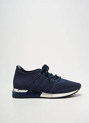 Baskets bout rond talon plat jusqu'à 3cm bleu REQINS femme