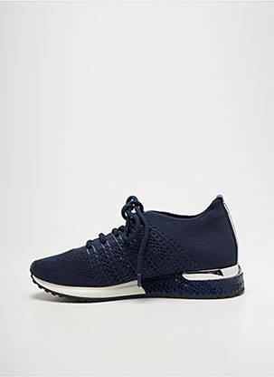 Baskets bout rond talon plat jusqu'à 3cm bleu REQINS femme