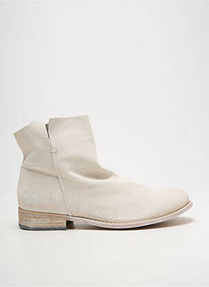 Bottines/boots nubuck talon plat jusqu'à 3cm blanc FELMINI femme