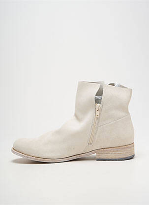 Bottines/boots nubuck talon plat jusqu'à 3cm blanc FELMINI femme