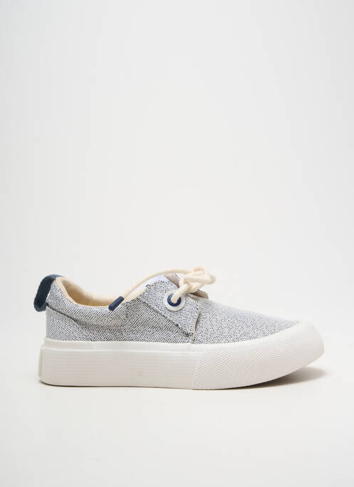 Baskets tissage satiné talon plat jusqu'à 3cm bleu ARMISTICE femme