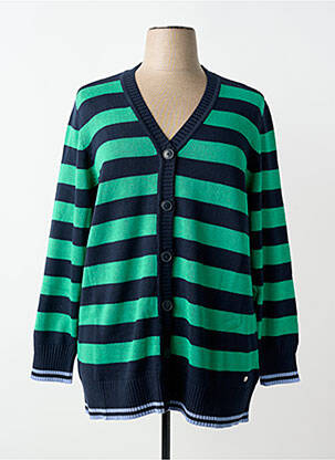 Gilet manches longues fermeture boutonnée sur le devant bleu SHEEGO femme