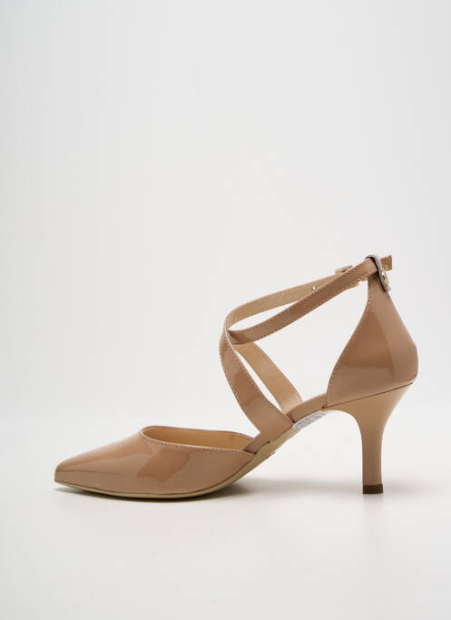 Escarpins fermeture boucle(s) talon de 7 à 9cm beige NERO GIARDINI femme