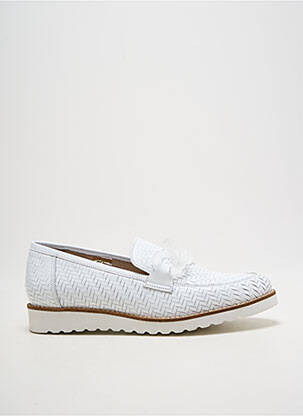 Mocassins type de semelle amortissante talon plat jusqu'à 3cm blanc MYMA femme