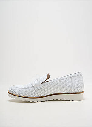 Mocassins type de semelle amortissante talon plat jusqu'à 3cm blanc MYMA femme