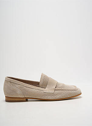 Mocassins nubuck talon plat jusqu'à 3cm gris ADIGE femme