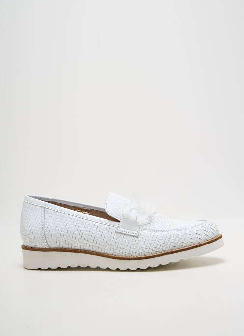 Mocassins type de semelle amortissante talon plat jusqu'à 3cm blanc MYMA femme