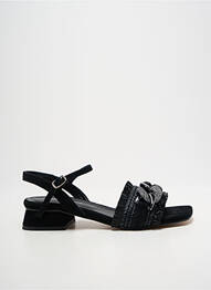Sandales/nu pieds tissage satiné talon de 4 à 6cm noir PHILIPPE MORVAN femme