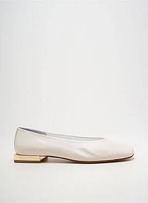 Ballerines talon bas talon plat jusqu'à 3cm blanc REQINS femme