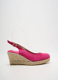 Sandales/nu pieds talon compensé talon de 7 à 9cm rose TONI PONS femme