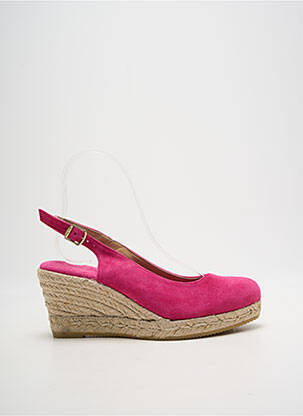 Sandales/nu pieds talon compensé talon de 7 à 9cm rose TONI PONS femme