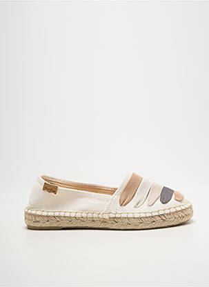 Espadrilles bout rond talon plat jusqu'à 3cm blanc TONI PONS femme