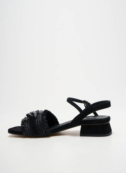 Sandales/nu pieds tissage satiné talon de 4 à 6cm noir PHILIPPE MORVAN femme