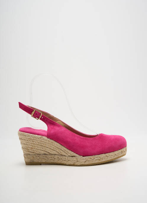 Sandales/nu pieds talon compensé talon de 7 à 9cm rose TONI PONS femme