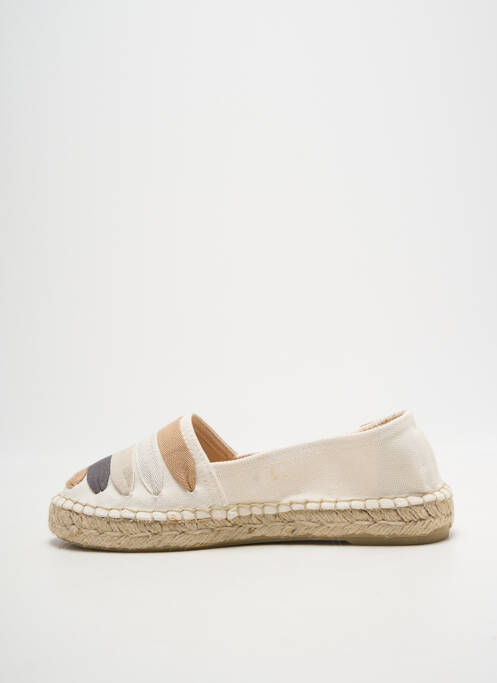 Espadrilles bout rond talon plat jusqu'à 3cm blanc TONI PONS femme