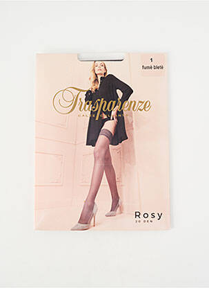 Bas stretch gris TRASPARENZE femme