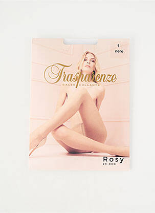 Collants stretch noir TRASPARENZE femme