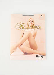 Collants stretch bleu TRASPARENZE femme