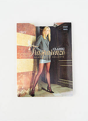 Collants tissage voile noir TRASPARENZE femme