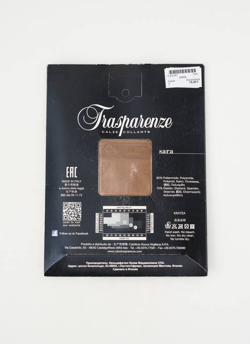 Bas stretch chair TRASPARENZE femme