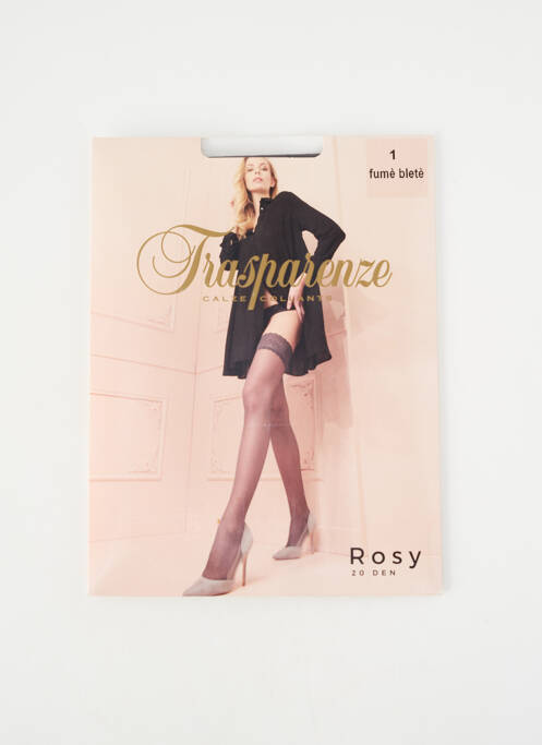 Bas stretch gris TRASPARENZE femme