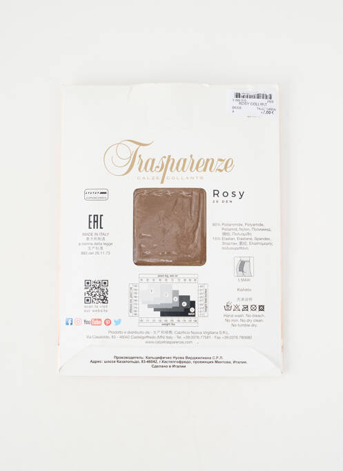 Collants stretch chair TRASPARENZE femme