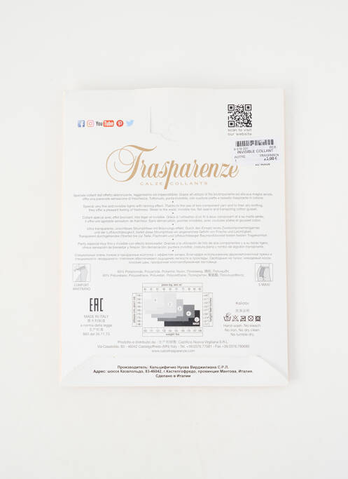 Collants stretch chair TRASPARENZE femme