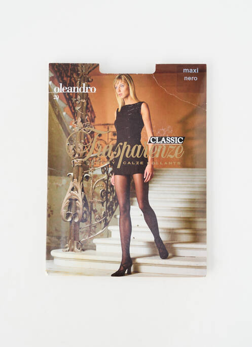 Collants stretch noir TRASPARENZE femme