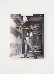 Bas stretch noir TRASPARENZE femme