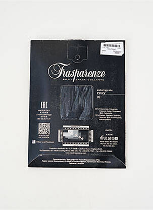 Bas stretch noir TRASPARENZE femme