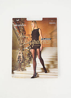 Collants stretch marron TRASPARENZE femme