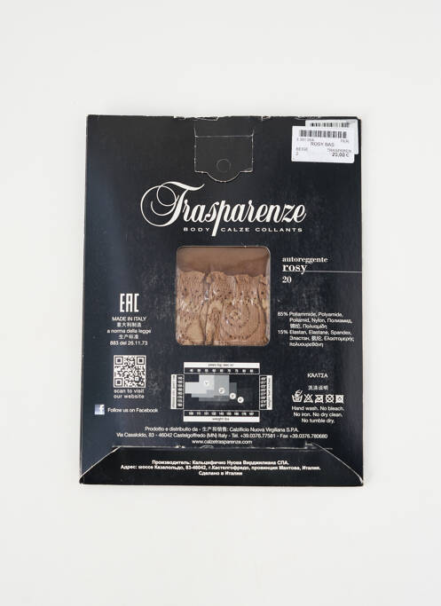 Bas stretch chair TRASPARENZE femme