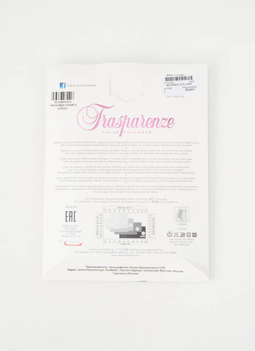 Collants stretch chair TRASPARENZE femme