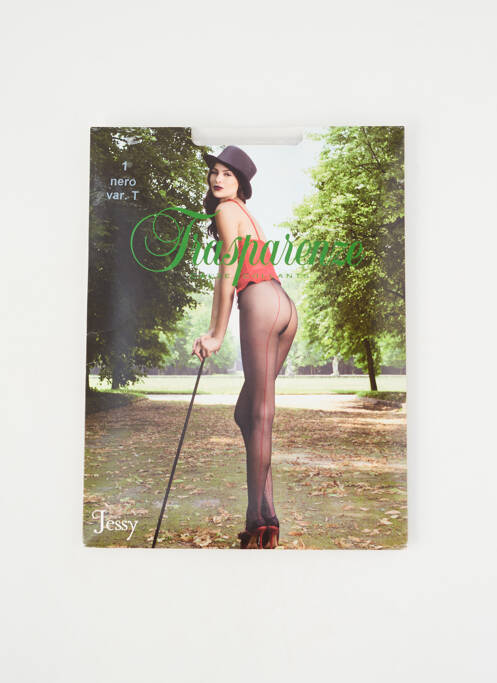 Collants stretch noir TRASPARENZE femme