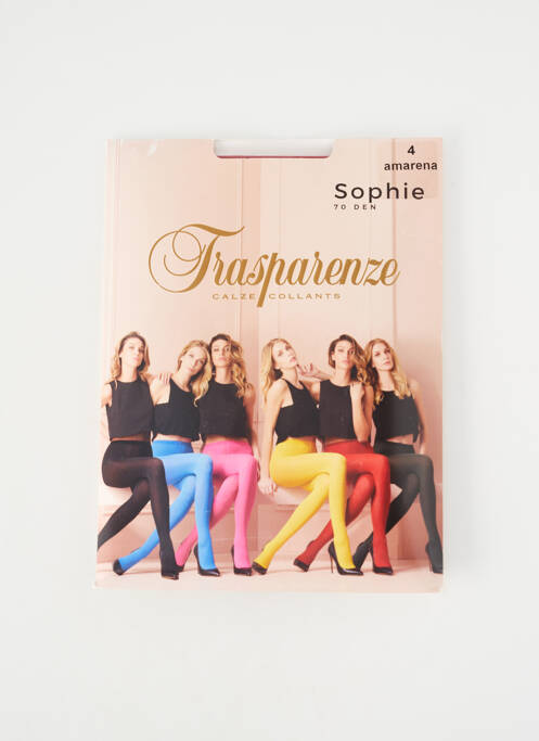 Collants stretch violet TRASPARENZE femme