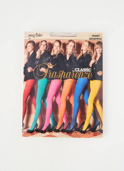 Collants stretch violet TRASPARENZE femme