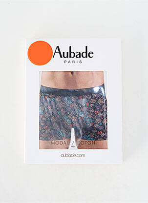 Boxer imprimé fantaisie noir AUBADE homme
