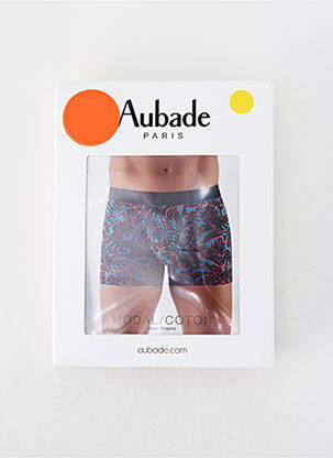 Boxer imprimé fantaisie bleu AUBADE homme