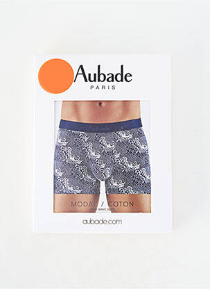 Boxer imprimé fantaisie bleu AUBADE homme