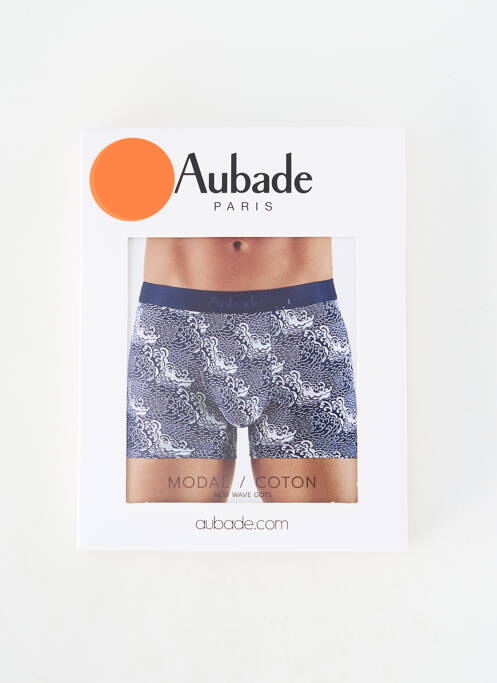 Boxer imprimé fantaisie bleu AUBADE homme