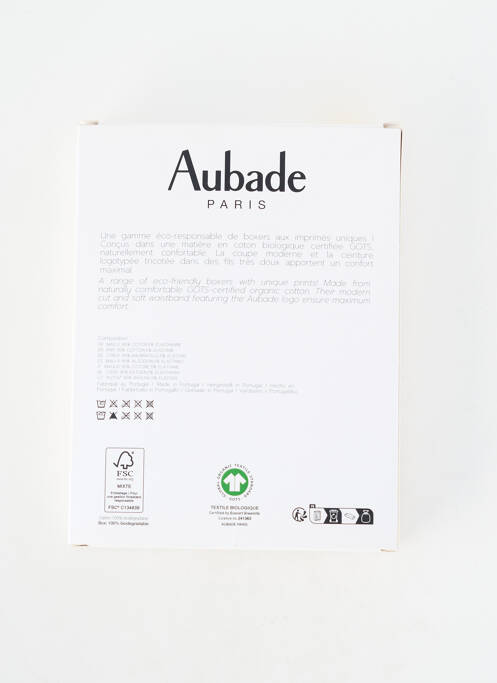 Boxer imprimé fantaisie bleu AUBADE homme