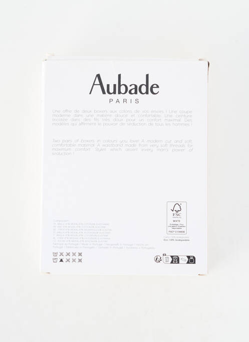 Boxer stretch bleu AUBADE homme